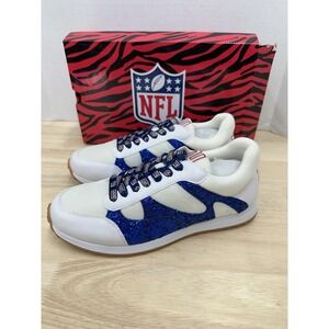 New York Giants Women's 9 Cuce Glitter Sneakers Shoes - New